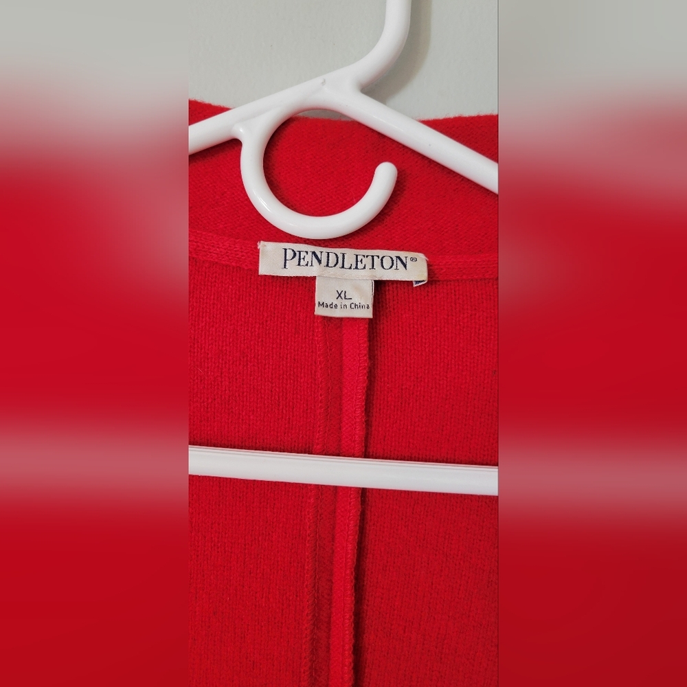 Pendleton Plus 100% Lambs Wool Button Coat Xl Wom… - image 2